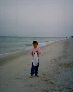 Ghislain sur la plage